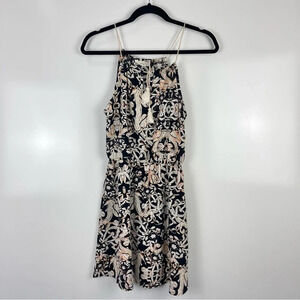 The Vintage Shop Printed Sleeveless Halter Summer Dress